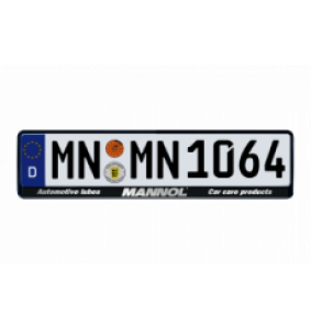 MANNOL License Plate Frame